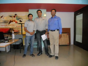 Harsh Baid, Jalpesh Vadgama, Mahesh Dhola (left to right) Harsh Baid, Jalpesh Vadgama, Mahesh Dhola (left to right)