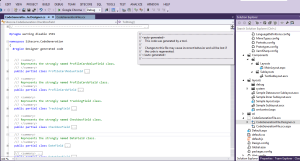 sitecore codegen - code generated in designer file